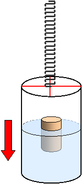 A floating block in a falling jar image